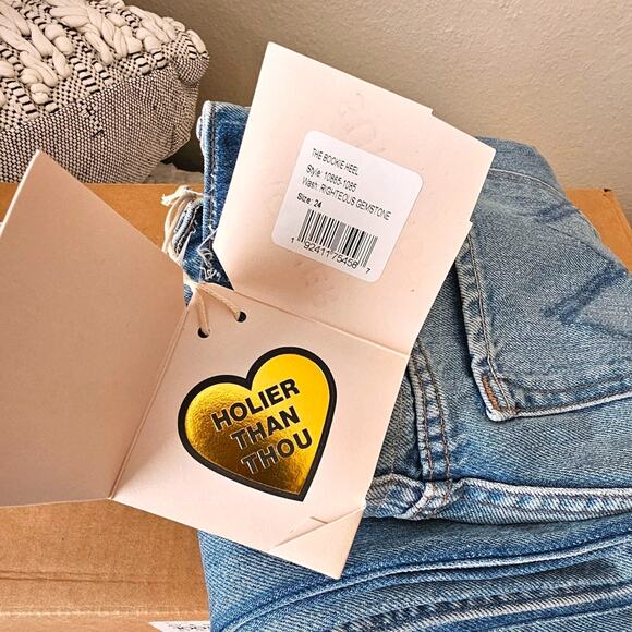 MOTHER Superior The Bookie Heel Bootcut Jeans Righteous Gemstones Size 24 - Picture 2 of 13